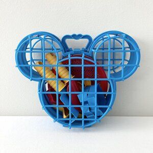 DISNEY PARKS Mickey Beach Basket 9 Pc Complete Set Sand Tools Toy Castaway Cay